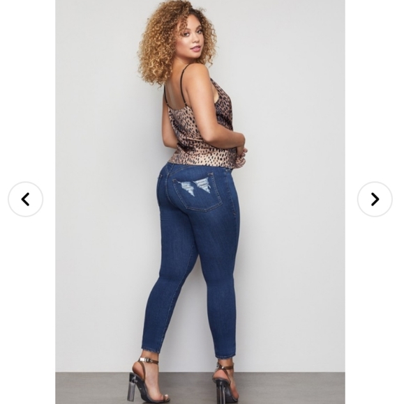 Good American Denim - GOOD AMERICAN Good Waist Extreme V skinny jean